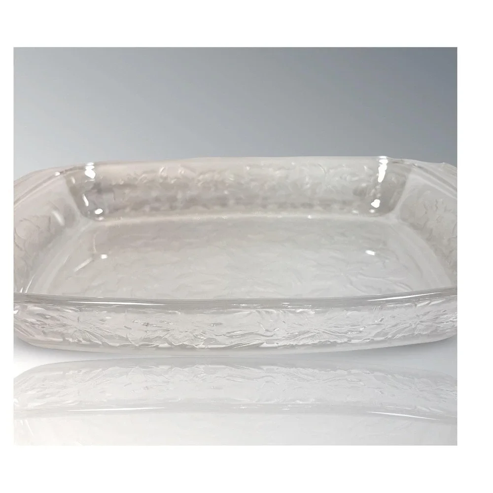 Princess House‎ Heritage 13x8 Glass Casserole Dish Rectangular Baking w/ Handles
